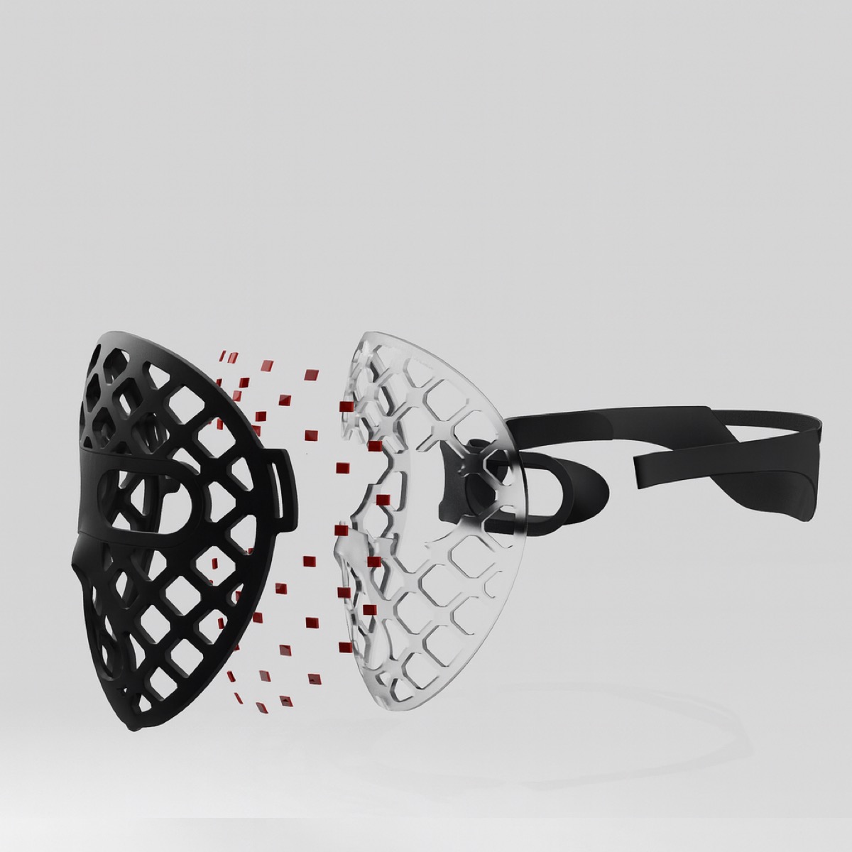 ULTIMA LED Mask — robbantott technikai nézet